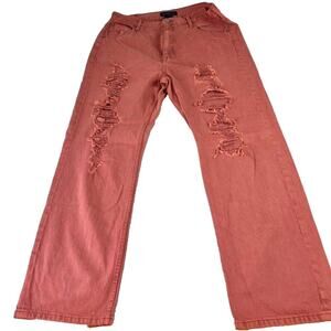 Aeropostale Jeans Womens 16R Rust 90s Baggy Distressed Ripped Denim Destroyed